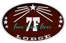 logo for 7F Lodge & Events in College Station, Texas