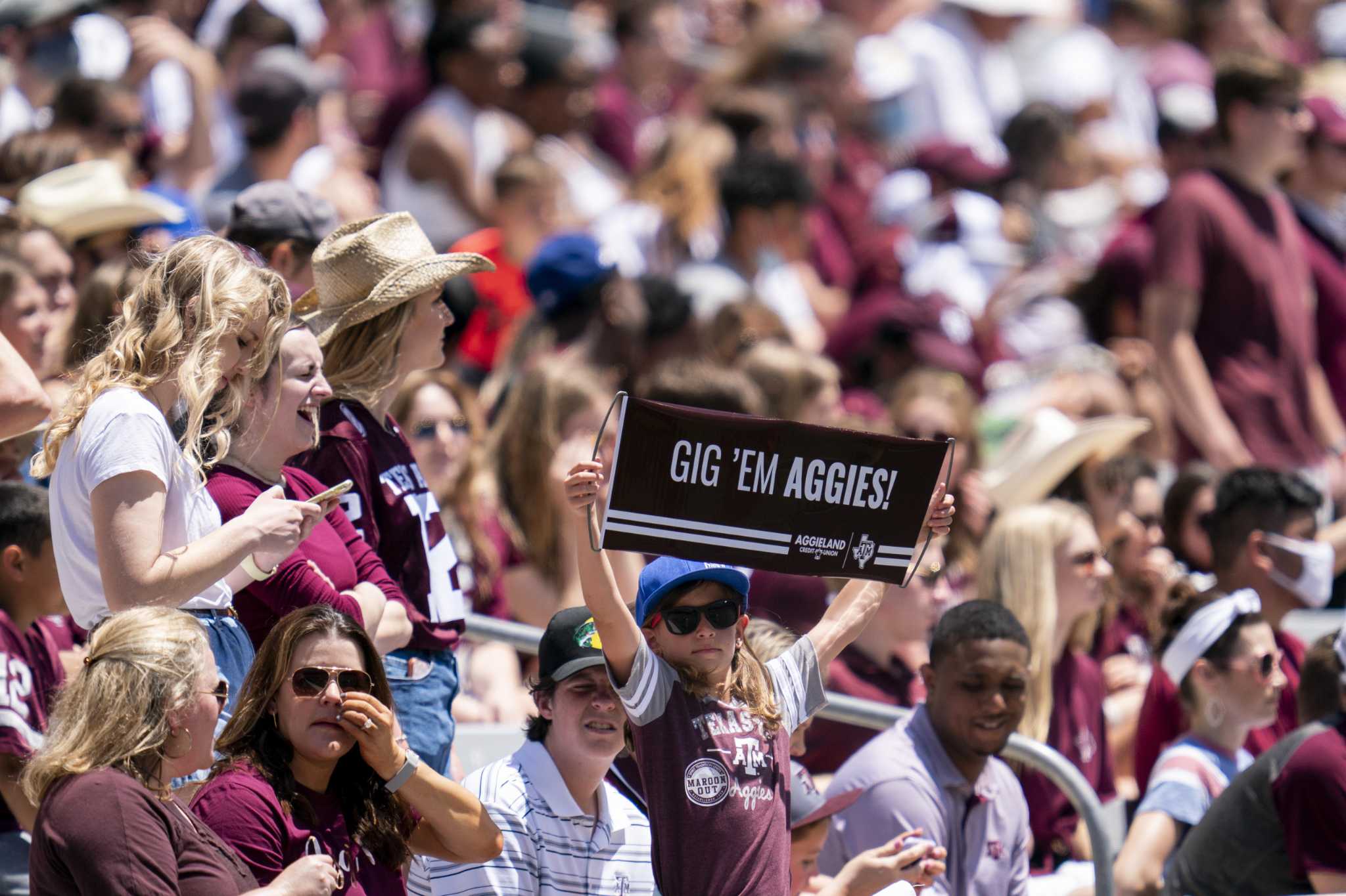 Texas A&M football crowd.